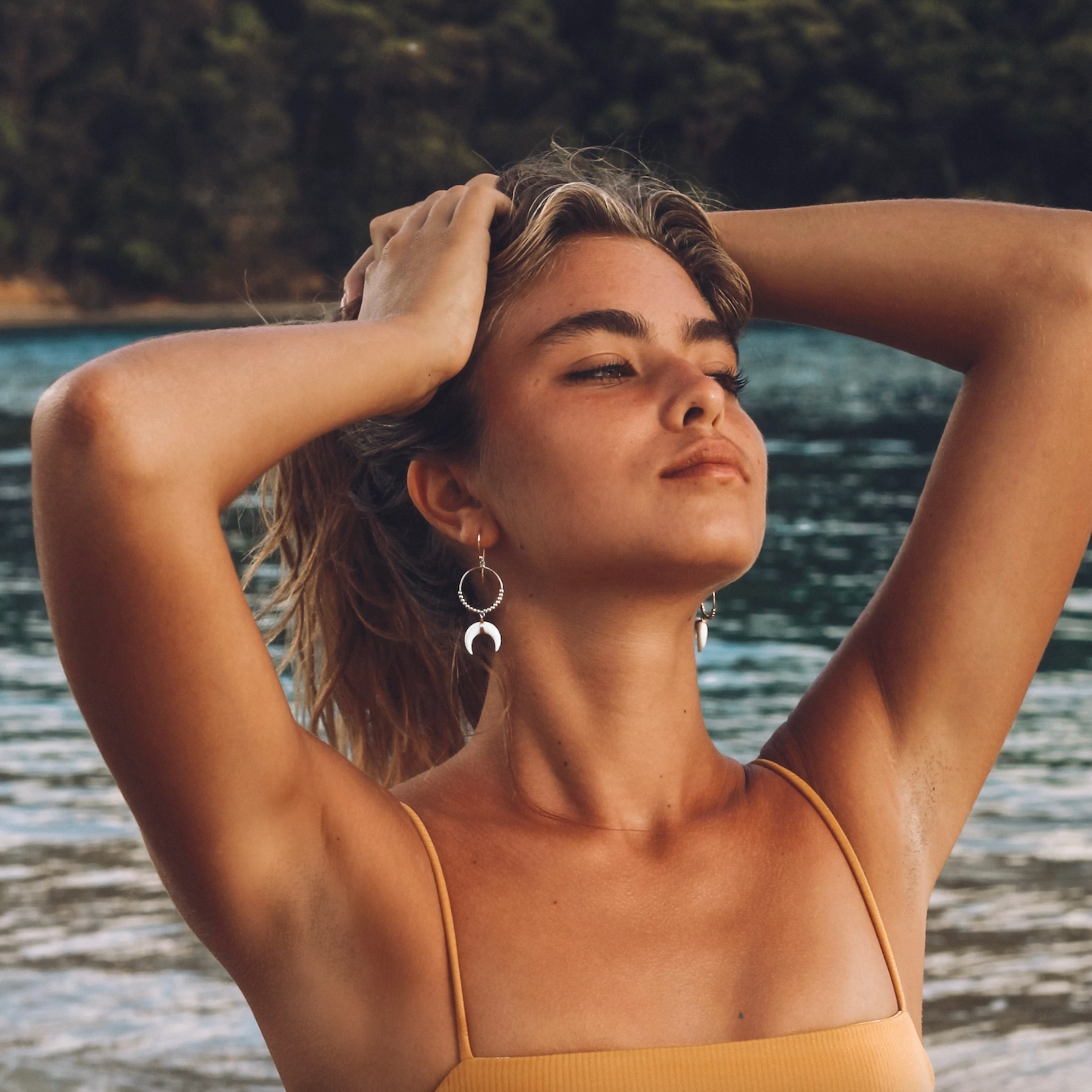 Crescent Luna Earrings Gold/Silver