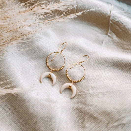 Crescent Luna Earrings Gold/Silver