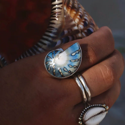 Nudibranch Nautilus Ring