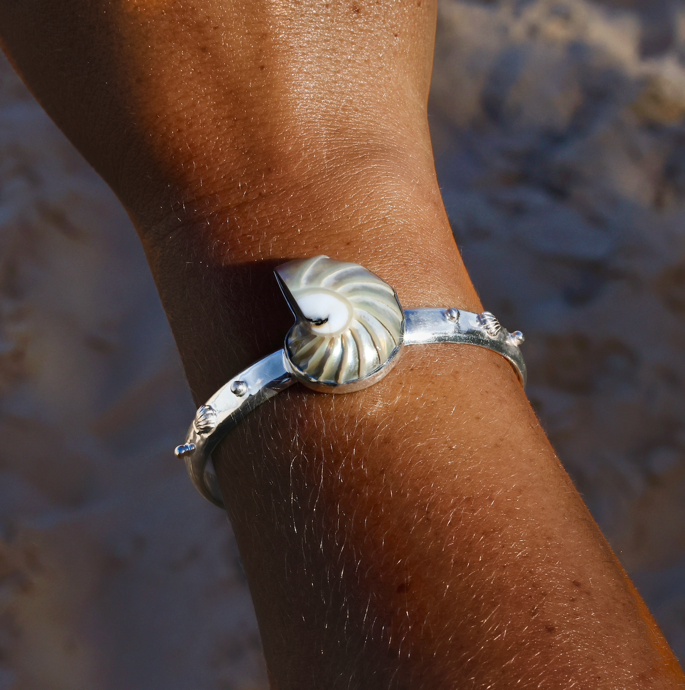 Oasis Nautilus Pearl Cuff